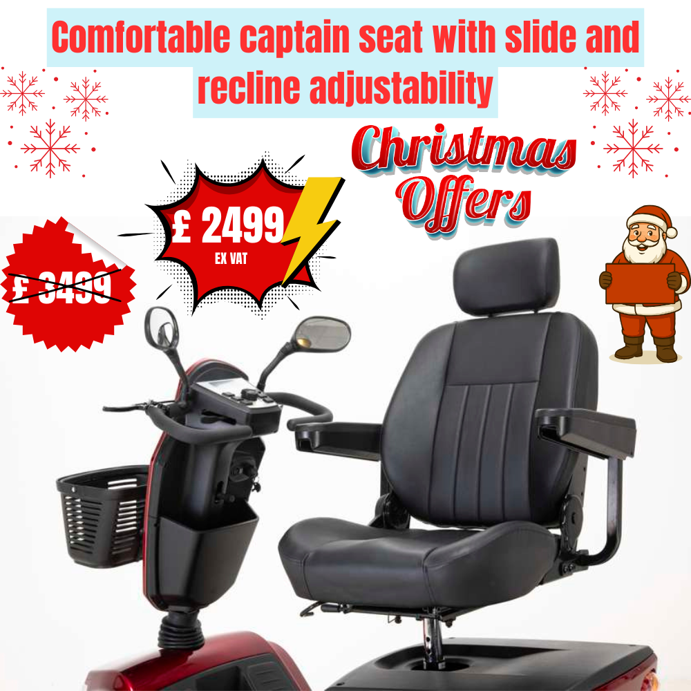 Safari 8mph Scooter | Mobility Scooter, All Terrain, Full Suspension, Road Ready - Image 5