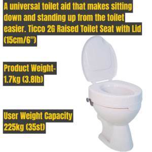 Ticco 2G Raised Toilet Seat