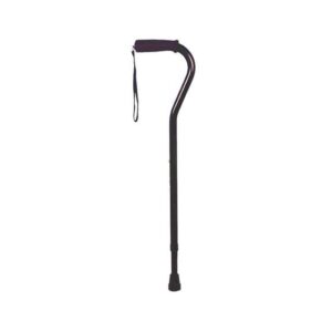 Offset Handle Cane, Foam Grip In Black