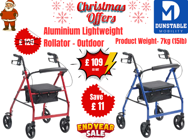Aluminium Lightweight Rollator - Outdoor
