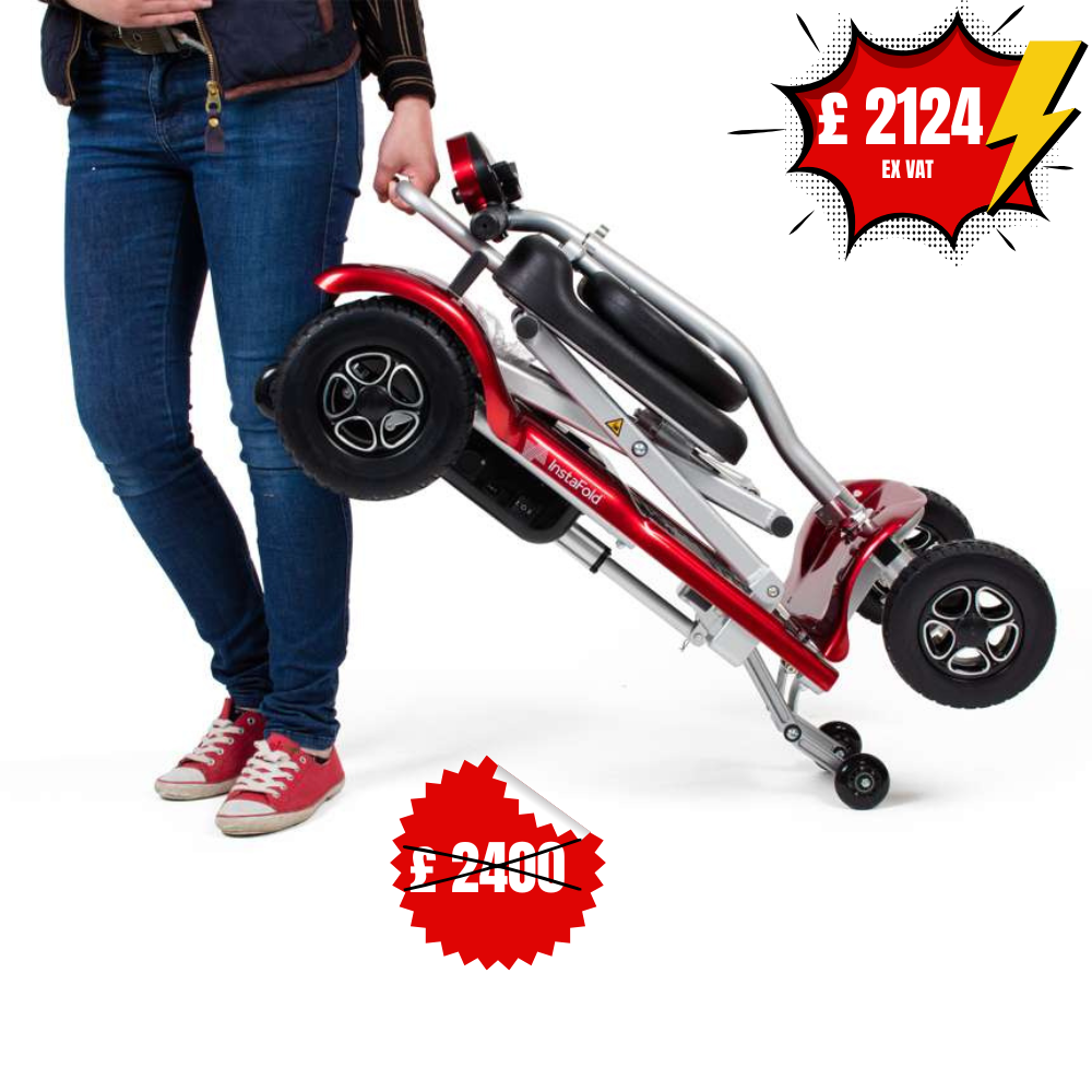 InstaFold Mobility Scooters - Automatically Folded down at the touch of a button - Image 5