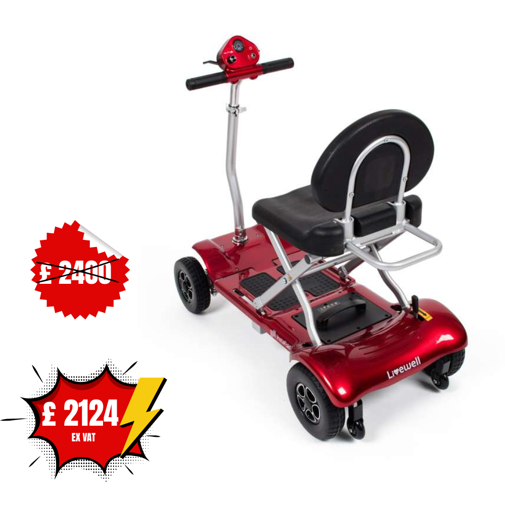 InstaFold Mobility Scooters - Automatically Folded down at the touch of a button - Image 6