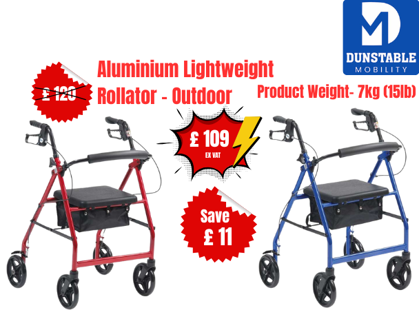 Aluminium Lightweight Rollator - Outdoor